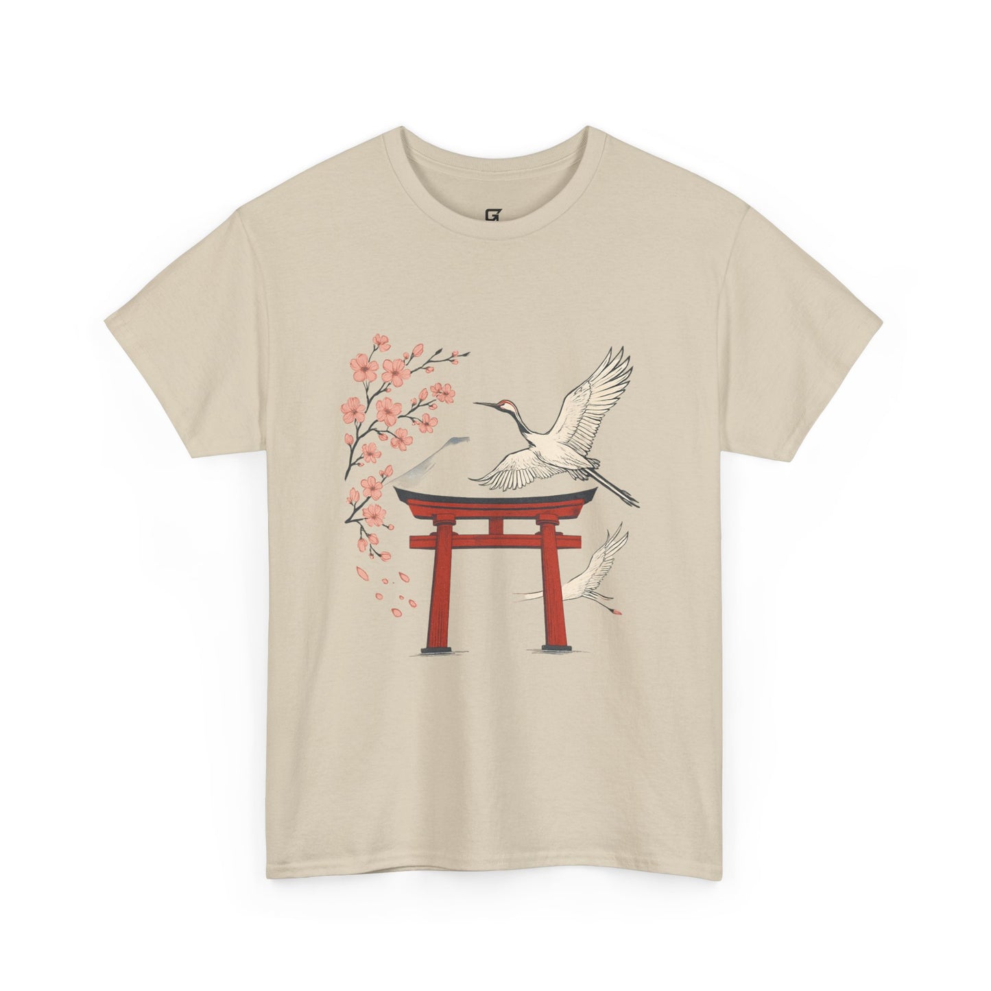 Japanese Torii Crane T-Shirt