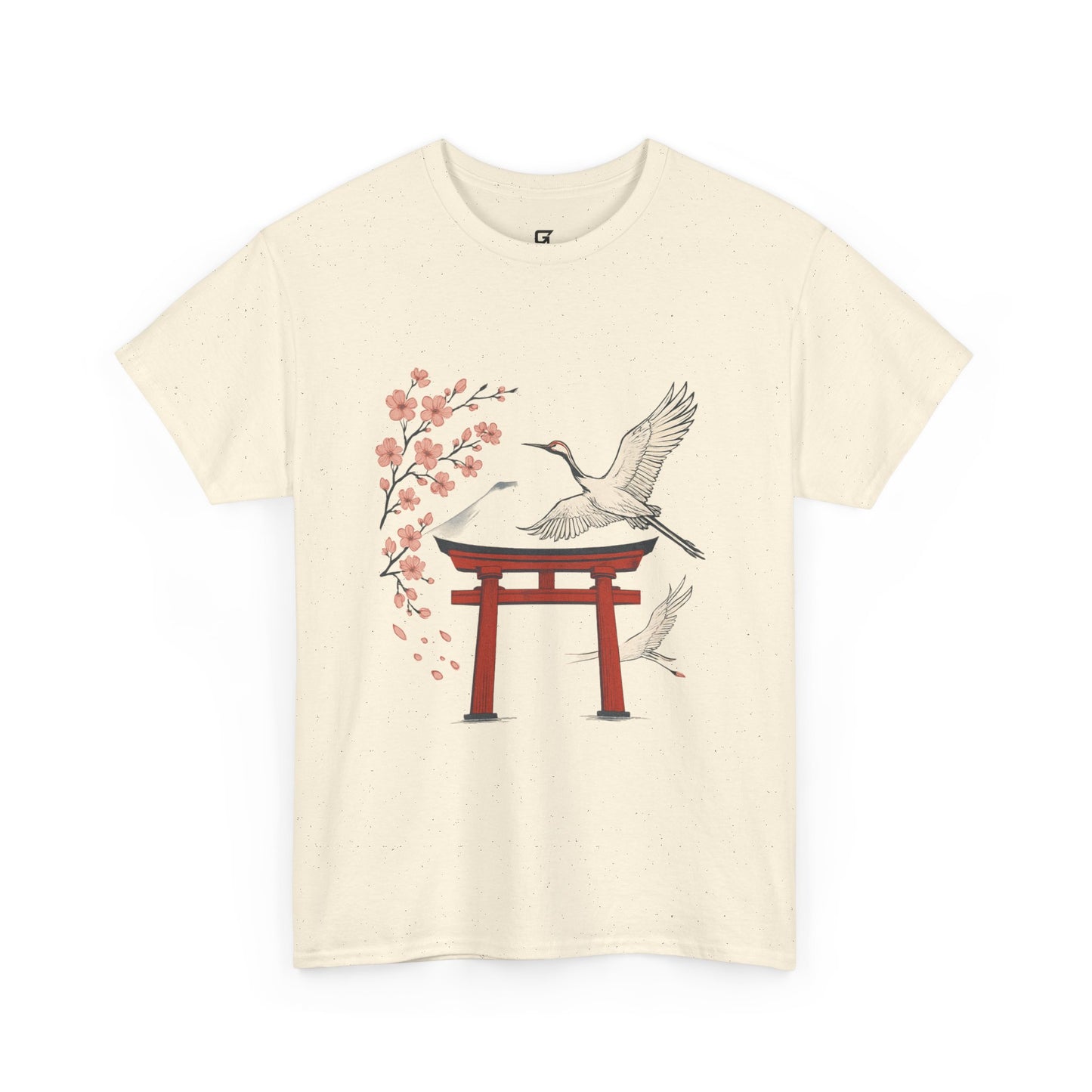 Japanese Torii Crane T-Shirt