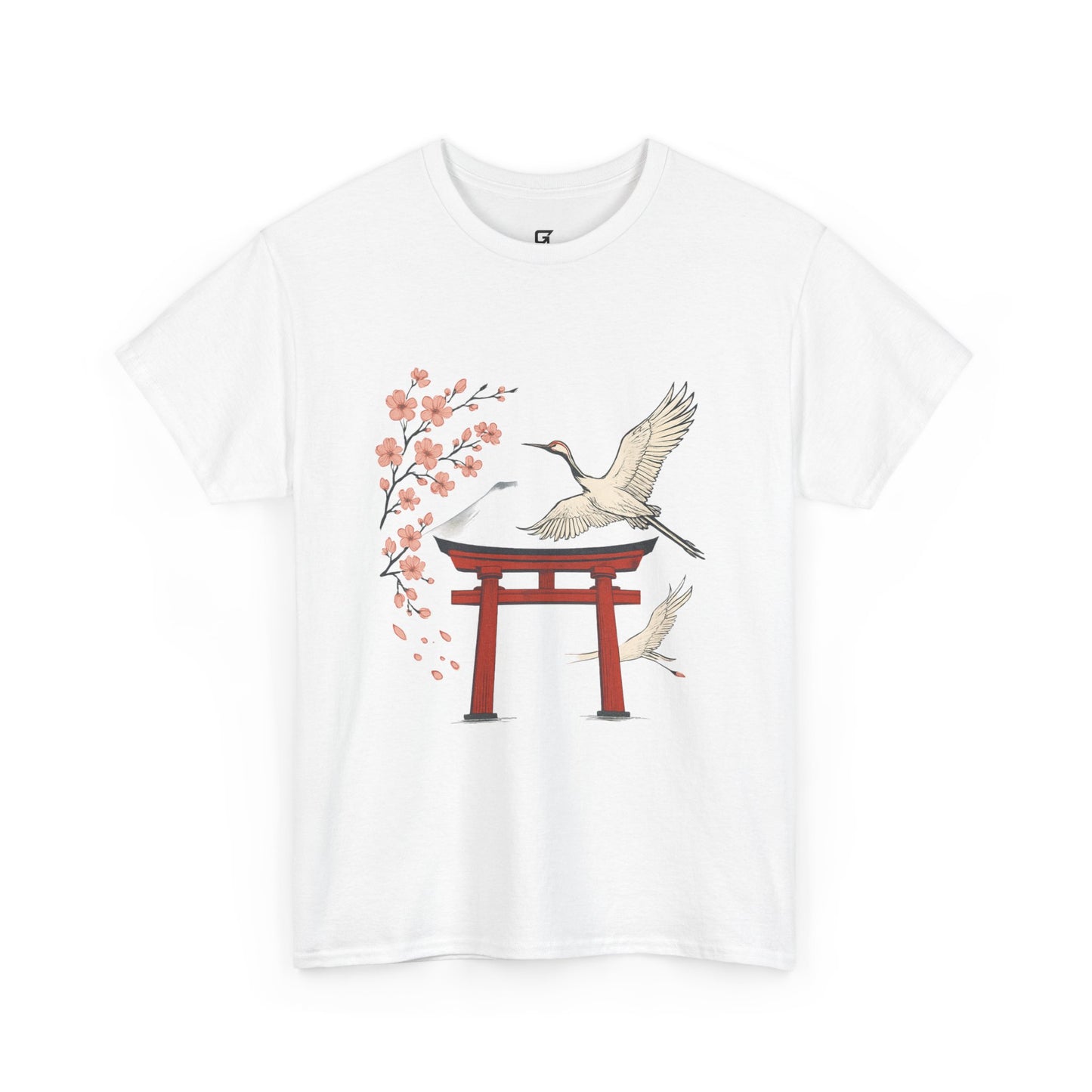 Japanese Torii Crane T-Shirt