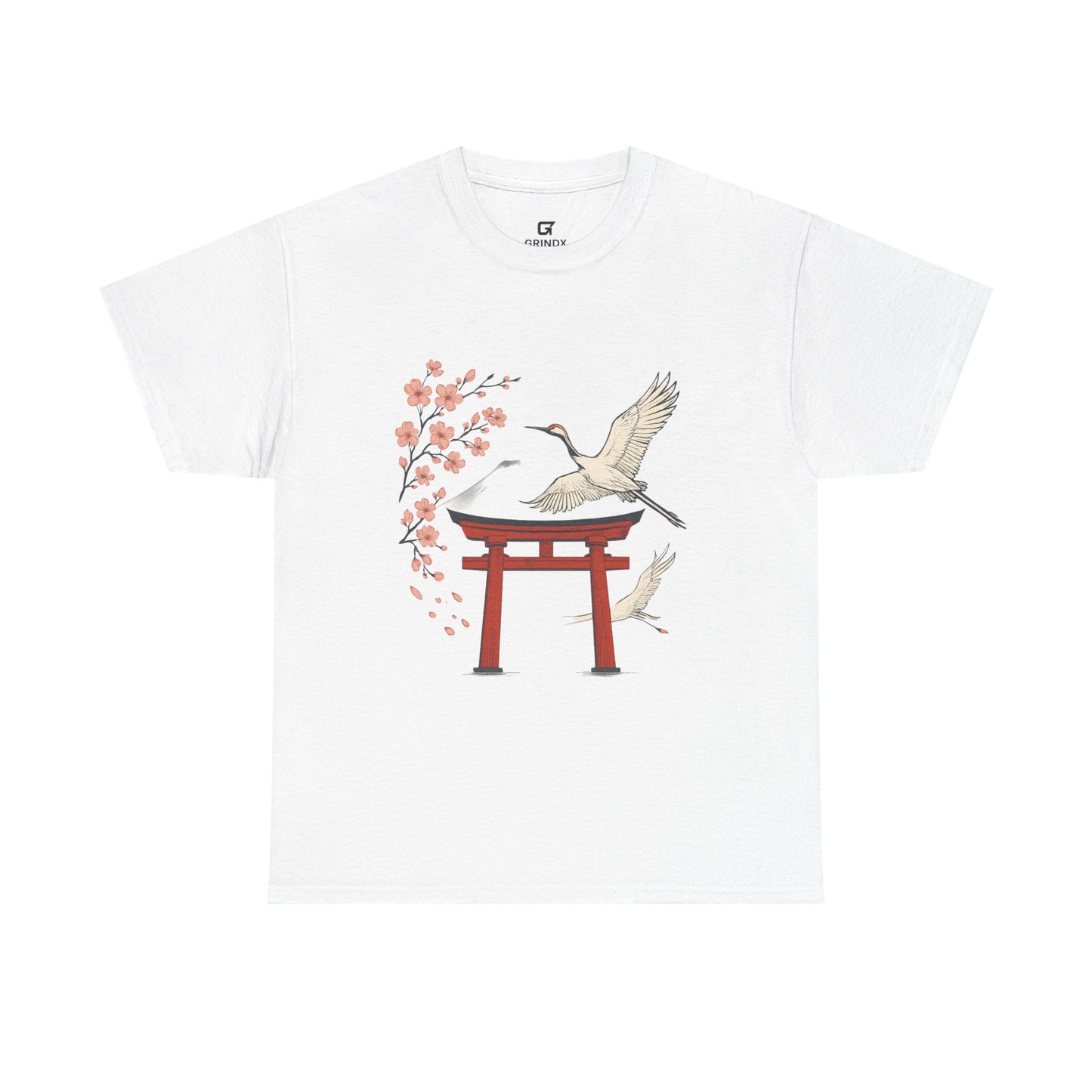 Japanese Torii Crane T-Shirt