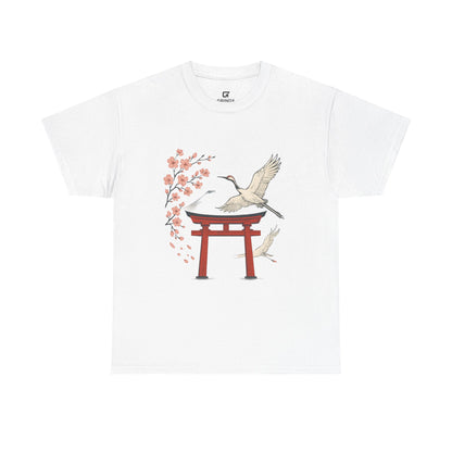 Japanese Torii Crane T-Shirt