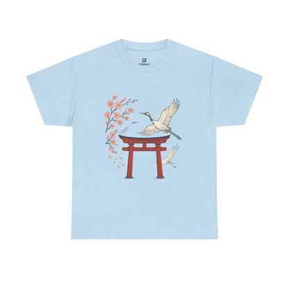 Japanese Torii Crane T-Shirt