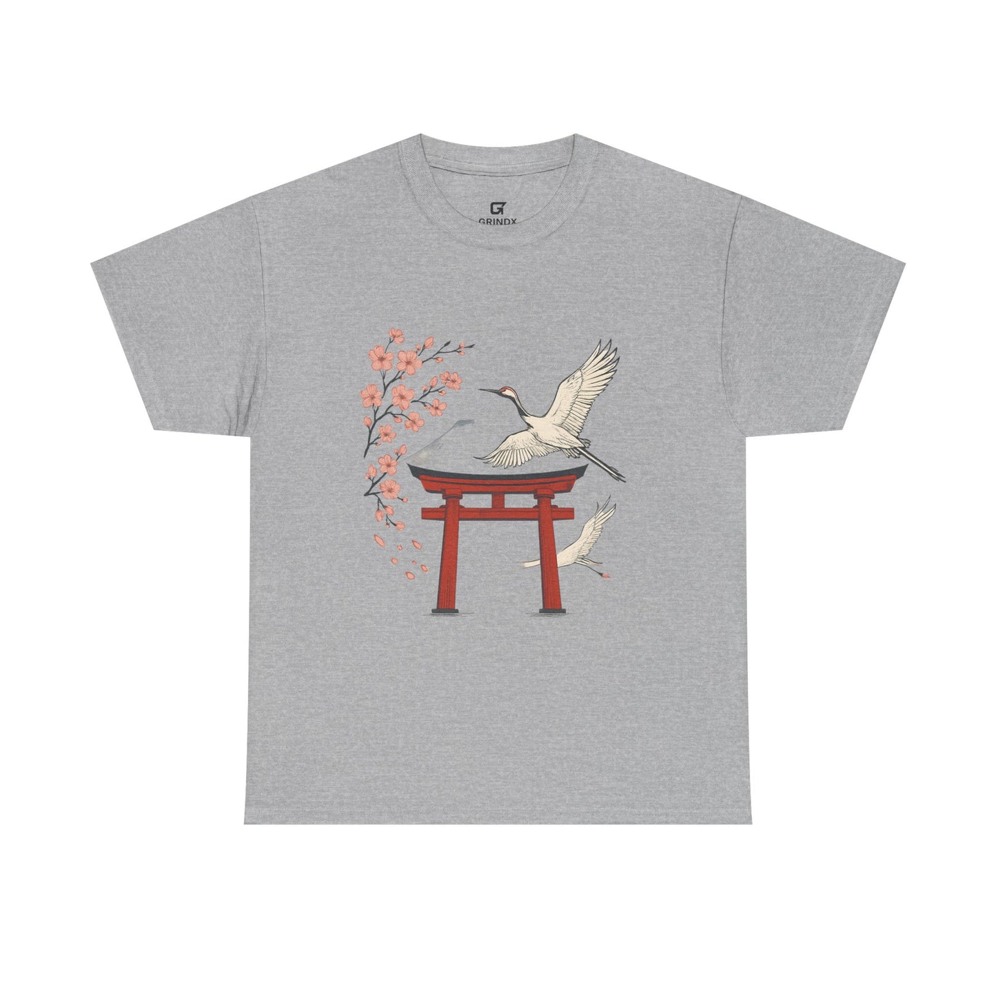 Japanese Torii Crane T-Shirt