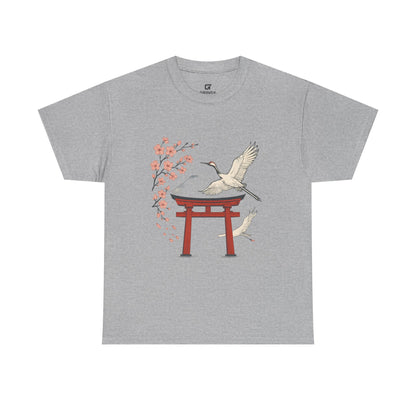 Japanese Torii Crane T-Shirt