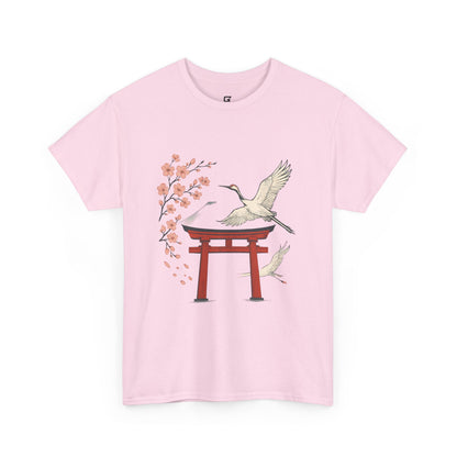 Japanese Torii Crane T-Shirt