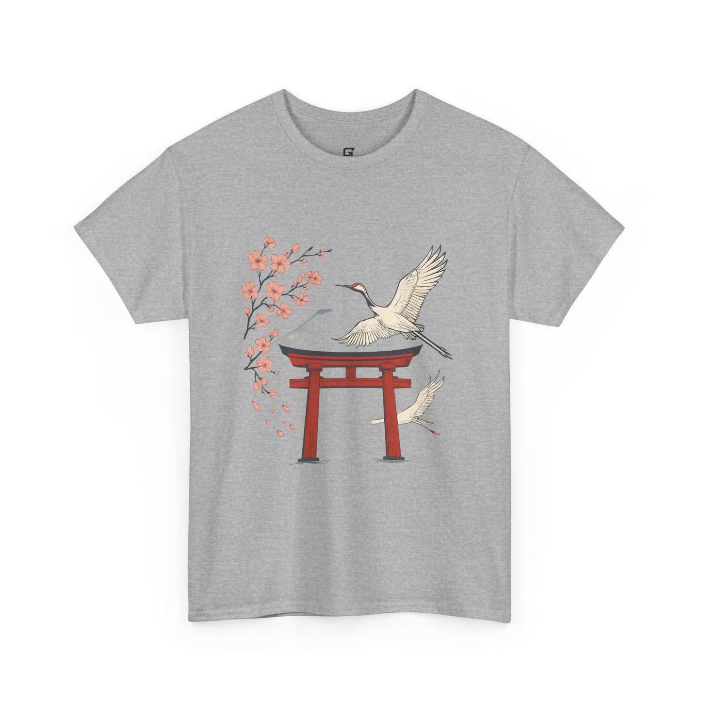 Japanese Torii Crane T-Shirt