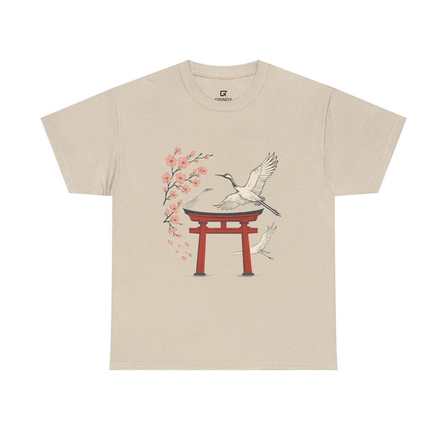 Japanese Torii Crane T-Shirt