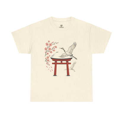 Japanese Torii Crane T-Shirt