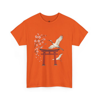 Japanese Torii Crane T-Shirt