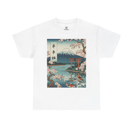 Japanese Sakura Mount Fuji T-Shirt